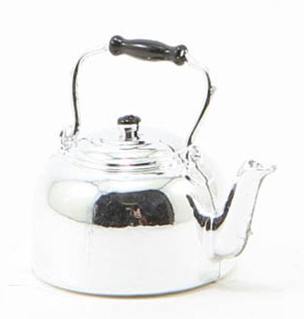 Dollhouse Miniature Silver Tea Kettle